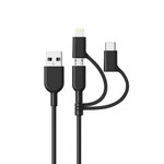 Key Charge Sync 3-IN-1 Micro Lightning Usb-c Adapter Cable Mfi Certified. Fixed Price $9.95.