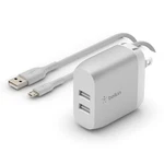 Belkin Inc F5Z085-05-SLV 24W Dual-port Usb-a Wall Charger + 5FT. Micro-usb To. Fixed Price $17.00.