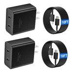 S26 S25 S24 S23 Fast Charger For Samsung Phone, 45W Usb 10 Ft Black. Fixed Price $39.27.