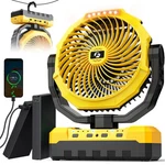 36000MAH Portable Camping Fan - 120HRS Rechargeable With Detachable Batte.... Fixed Price $61.52.