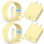Riofxqin Compatible With Phone 16 15 17 Charger, 20W Fast Charging Yellow. Fixed Price $27.38.