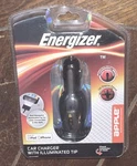 Energizer Car Charger W/illuminated Tip 180 Degree Swivel Apple #ENG-CLA001B. Fixed Price $9.99.