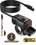 Extractme Motorcycle Usb Charger Dual Pd QC3.0 Voltmeter Waterproof. Fixed Price $54.99.