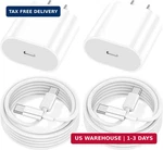 2PACK Usb Fast Charger For Ipad A16/10TH Generation, 6.6FT+6.6FT, White. Fixed Price $30.86.