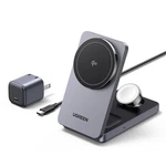 Ugreen Magflow QI2 3-IN-1 Charger Station For Iphone 16, Foldable Grey. Fixed Price $146.37.