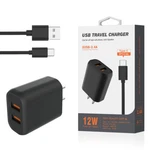 Reiko Micro Portable Travel Home Charger With Built In Cable Black. Fixed Price $9.99.