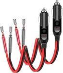 Holder Pack 12V Fused Cigarette Lighter Male Plug With Leads & Led Light,.... Fixed Price $12.96.