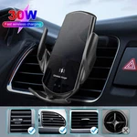 30W Car Wireless Charger Air Vent Phone Holder Fast Charging Automatic Clamping. Fixed Price $17.99.