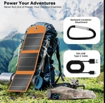 10000MAH Solar Charger Power Bank, 30W Foldable Portable Panel, Fast Ch.... Fixed Price $69.87.