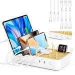 Visionsync Bamboo Usb-c Charging Station For Multiple DEVICES,60W White. Fixed Price $59.70.