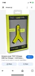 Tylt Y-charge Quik Dual Usb Car Charger 75% Faster Blue. Fixed Price $31.00.