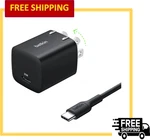 Belkin Usb Charger Block 25W With Cable PD3.0 Pps Fast Charging, Black. Fixed Price $25.64.