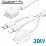 3 In 1 For Iphone Apple Watch Magnetic Fast Charger Usb Cable With 20W Pd Cube. Fixed Price $11.69.