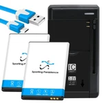 Sporting 2X 1600MAH Standard Battery Rapid Charger Cable F Nokia 6300 4G TA-1324. Fixed Price $52.54.