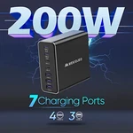 Aluminum Alloy Usb Charger 200W 7 Port Fast Charging STATION,65W (mekiojebo). Fixed Price $31.95.