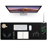 New With Wireless Charging, Black Long Desk Mat, Large Gaming. Fixed Price $54.51.