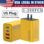 120W 4-PORT Usb Fast Wall Charger Block For Cell Phone Ipad Lot. Fixed Price $346.85.