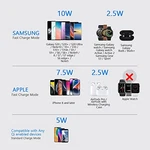 Yootech 3 In 1 Fast Wireless Charger Samsung Devices 22.5W Max MF200-C Black. Fixed Price $51.95.