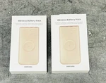 Lot Of 2-SAMSUNG 25W Super Fast Wireless Charging Battery Pack 10,000MAH Beige. Fixed Price $49.99.