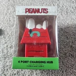 Peanuts Snoopy 4 Port Charging Hub 3 Usb-a And 1 Usb-c Red Dog House. Fixed Price $17.99.