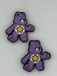 Flower Power Care Bears For Crocs Shoe Charms Jibbitz - 2 Pieces. Fixed Price $10.99.