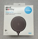 15W Qi Charging Pad - Dealworthy Black:wireless Charger, Magnetic Mount. Fixed Price $9.00.