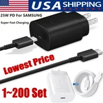 25W Type Usb-c Fast Wall CHARGER+6FT Cable For Samsung Galaxy S20 S21 5G Lot. Fixed Price $420.49.