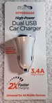 Hypergear High-power Dual Usb Car Charger, New. Fixed Price $9.90.