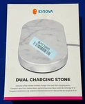 Einova 10W Qi Wireless Dual Charging Stone, WP0203020-014, White Marble. Fixed Price $50.00.