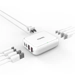 Poanes 8-PORT Usb Charger, Multi-port Travel Mini 20W, White. Fixed Price $28.99.