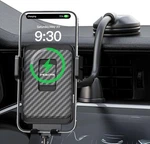 Wireless Car Charger, Mokpr 15W Fast Charging Mount Auto-clamping Black. Fixed Price $42.99.