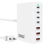 Usb Charger Station 200W 7 Gan Fast Charging Block, Multiport Pd QC3.0.... Fixed Price $40.74.