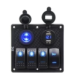 Fxc Waterproof Marine Boat Rocker Switch Panel 4 Gang With Momentary Horn Swi.... Fixed Price $37.00.
