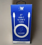 Just Wireless 8FT Usb-c To Charger Compatible For Iphone 15 & 16. Fixed Price $9.99.