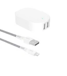 Fast Charger For Iphone & Android Onn 24W Dual Usb Wall Plug + 3FT Cable. Fixed Price $13.99.