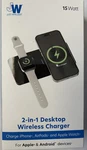 Just Wireless 2-IN-1 Charger Black New Open. Fixed Price $21.37.