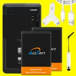 Lithium 2 1950MAH Battery Cable Car Charger Alcatel Tcl Flip T408DL Phone Us. Fixed Price $57.64.