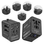 International Power Adapter Travel Charger Outlet Converter For Europe Uk Aus. Fixed Price $19.99.