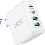 140W Usb Fast Charger, 4-PORT Foldable Adapter For Macbook, Iphone, Galaxy. Fixed Price $24.69.
