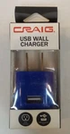 Craig Usb Wall Charger Adaptor CC3105 For Ipod/iphone/ipad, Blue. Fixed Price $8.99.