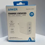 Anker Power Iii 40W Pd High-speed Wall Charger 2-USB-C Ports Foldable Plug. Fixed Price $19.95.