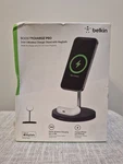 Belkin Boost Pro 2-IN-1 Wireless Charger Stand With Magsafe Black. Fixed Price $29.99.