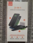 Ilive 3-IN-1 Wireless Charging Stand Black, New!. Fixed Price $24.50.