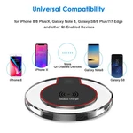 Qi Wireless Charger Pad Dock For Iphone 11 8 Plus Xr Xs Samsung S10 S9. Fixed Price $9.99.