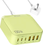 Usb Block, 6 Ports Fast Wall Charger, 130W Gan Iii Charging Green. Fixed Price $58.26.