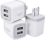 Usb Plug, Wall Charger 3 Pack, Gigreen Dual Port Electrical Outlet. Fixed Price $14.99.
