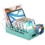 Pezin & Hulin Bamboo Charging Station With Watch Stand, Docking Holder For Multi. Fixed Price $52.90.