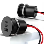 Acegoo 78W 12V Usb Outlet, Dual 30W PD3.0 Type-c & 18W QC3.0 Aluminum Pcs. Fixed Price $46.41.