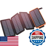 Hiluckey 25000MAH Solar Charger Power Bank 4 Panels Usb Outdoor Fast. Fixed Price $81.02.