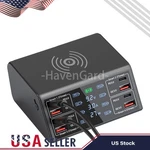 Multi 8 Ports Usb Adapter Desktop Wall Charger Smart Quick Charging Station 3.0. Fixed Price $29.99.